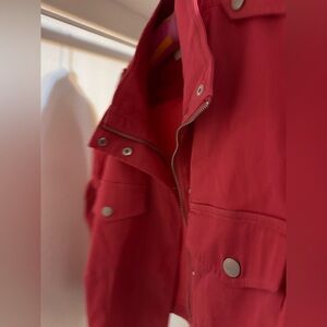 Liverpool  coral cropped jacket